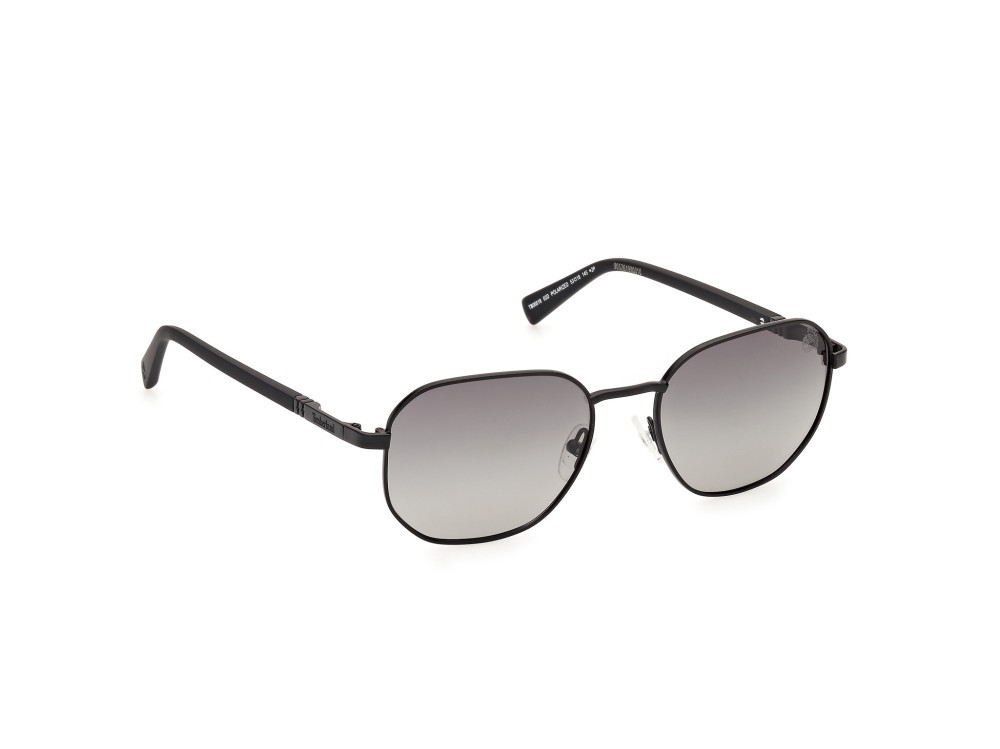Sonnenbrillen Timberland TB00018 (02D) farbe nero opaco form geometrisch gläser fumo polar.