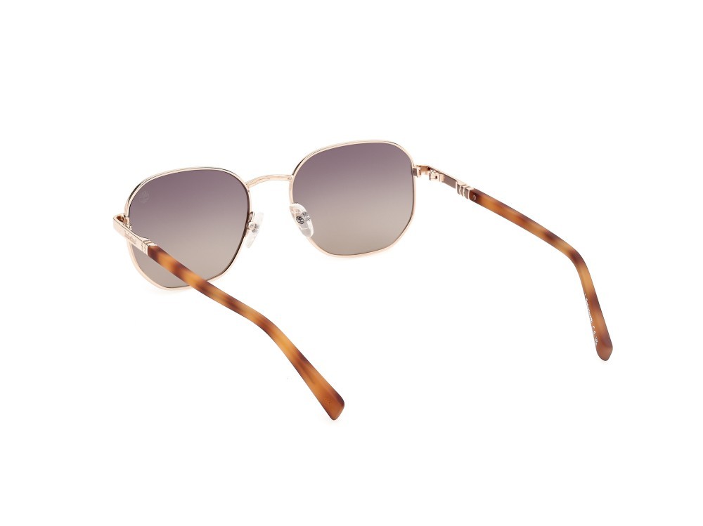 Sonnenbrillen Timberland TB00018 (32H) farbe oro pallido lucido form geometrisch gläser marrone polar.
