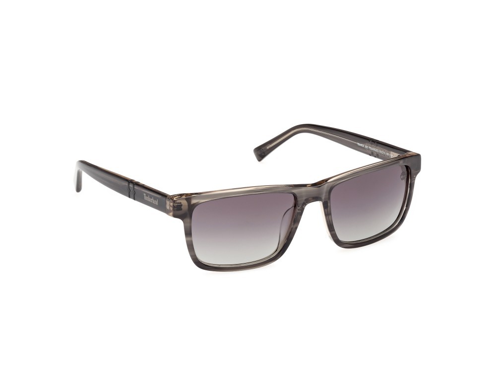 Sonnenbrillen Timberland TB00020 (20D) farbe grigio - corno form rechteckig gläser fumo polar.