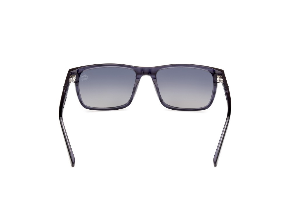 Occhiali da sole Timberland TB00020 (90D) colore blu - corno forma rettangolare lenti fumo polar.