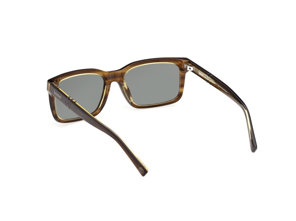 Sonnenbrillen Timberland TB00021 (93R) farbe verde chiaro - corno form rechteckig gläser verde polar.