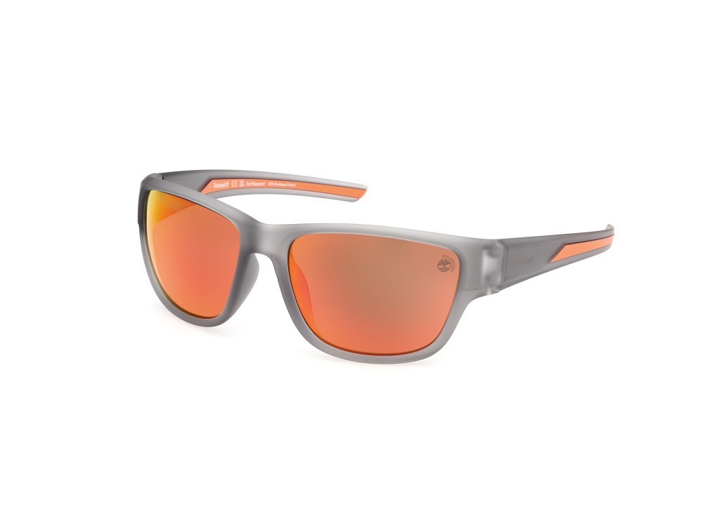 Occhiali da sole Timberland TB00023 (20D) colore grigio opaco forma rettangolare 