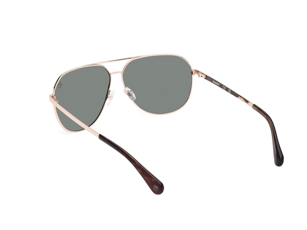 Sonnenbrillen Timberland TB00029 (32R) farbe oro pallido lucido form navigator gläser verde polar.