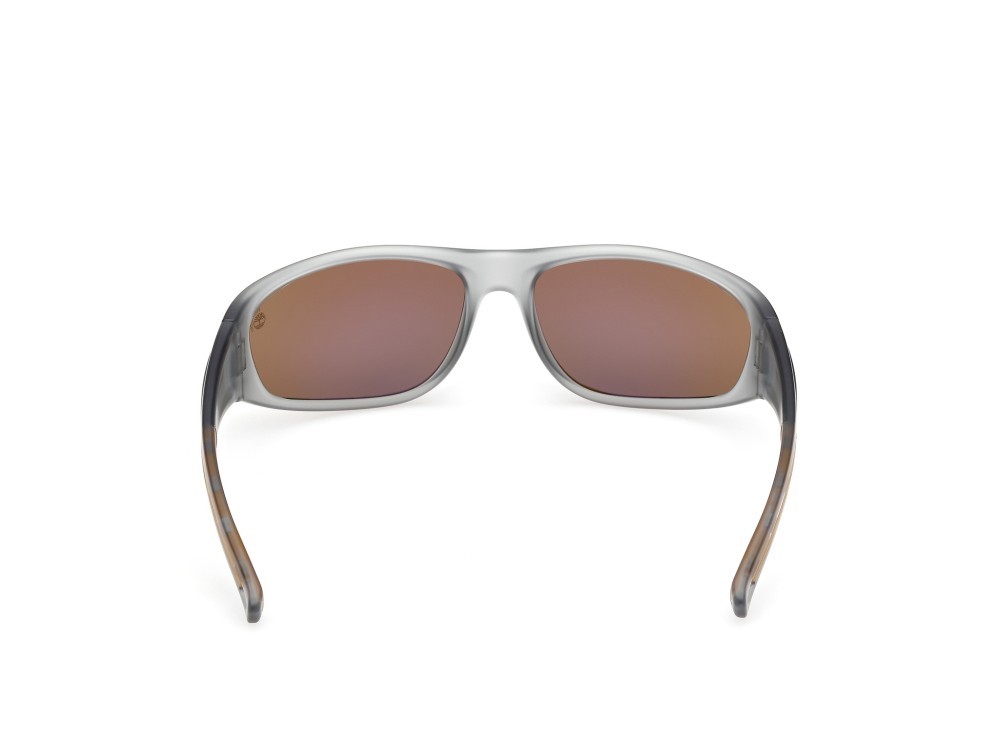 Sonnenbrillen Timberland TB00033 (20H) farbe grigio opaco form maske gläser marrone polar.