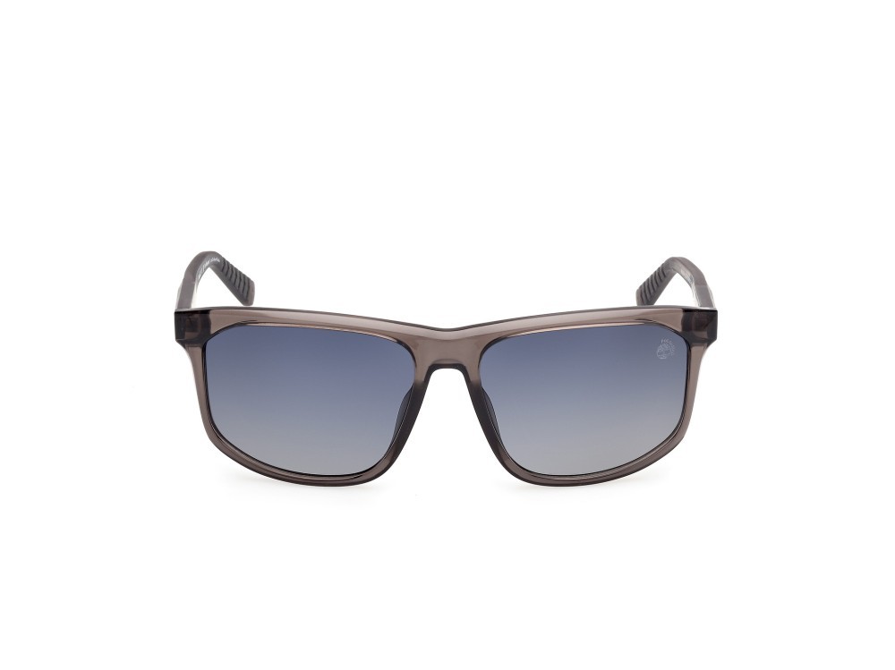 Occhiali da sole Timberland TB00036-H (20D) colore grigio lucido  forma rettangolare lenti fumo grad.