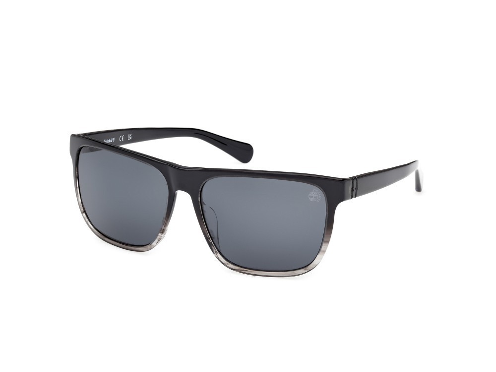 Occhiali da sole Timberland TB00054-H (20D) colore grigio sfumato forma quadrato lenti fumo polar.