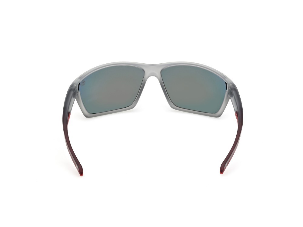 Occhiali da sole Timberland TB00055 (20D) colore grigio opaco forma rettangolare lenti fumo polar.