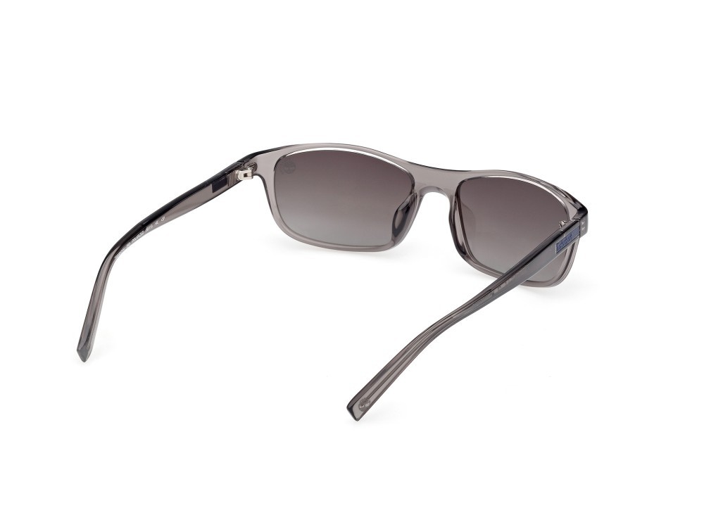 Occhiali da sole Timberland TB00057-H (20D) colore grigio lucido forma rettangolare lenti fumo polar.