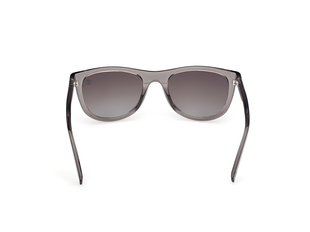 Sunglasses Timberland TB00058 (20D) color grigio lucido shape square lenses fumo polar.