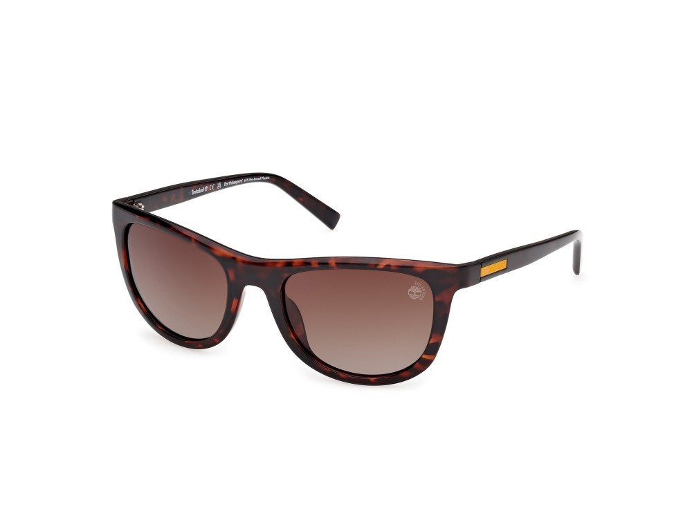 Sunglasses Timberland TB00058 (52H) color avana scura shape square lenses marrone polar.