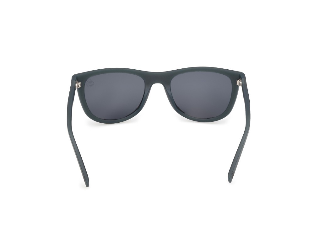 Sunglasses Timberland TB00058 (97D) color verde scuro opaco shape square lenses fumo polar.