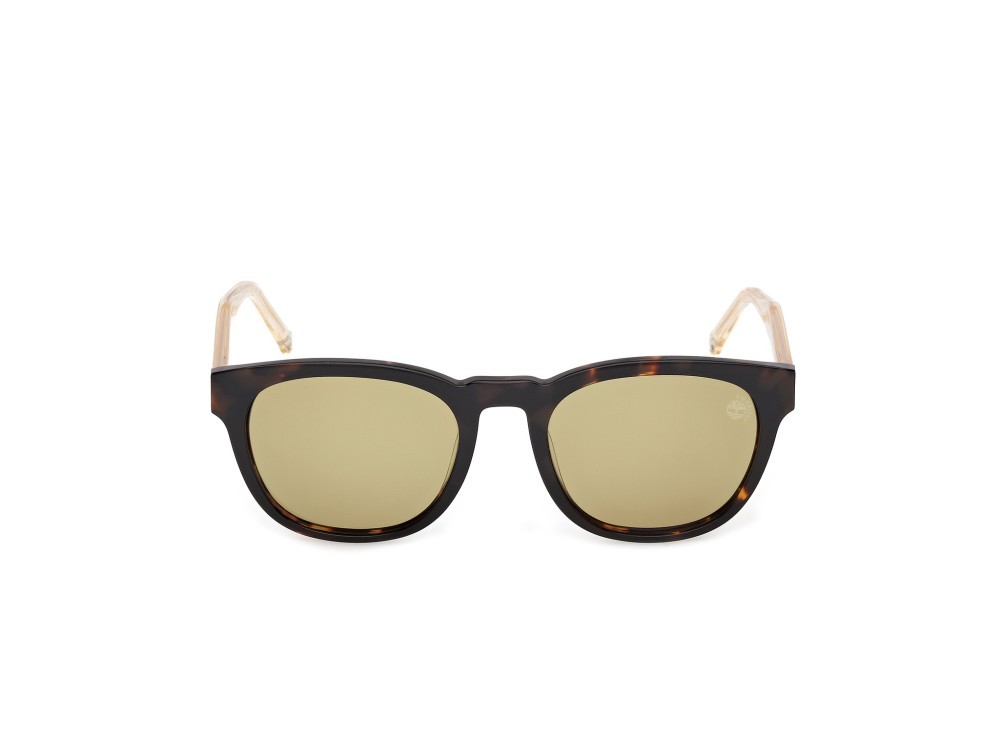 Sunglasses Timberland TB00060 (52H) color avana scura - cristallo shape round lenses marrone polar.