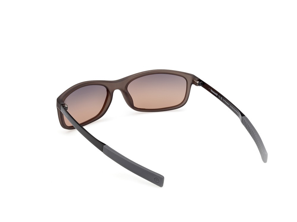 Sunglasses Timberland TB00062-H (20D) color grigio opaco - nero opaco shape rectangle lenses fumo grad.