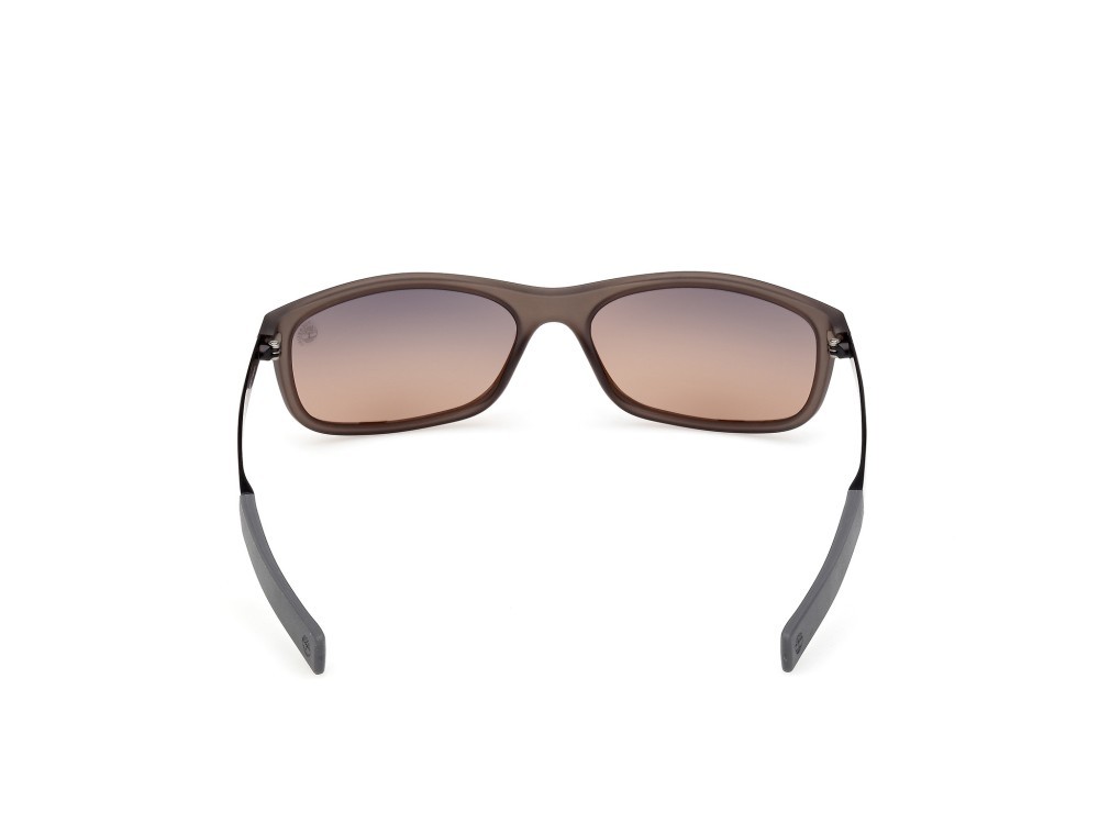 Sunglasses Timberland TB00062-H (20D) color grigio opaco - nero opaco shape rectangle lenses fumo grad.