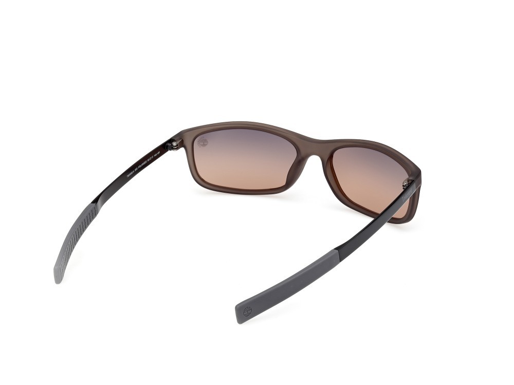 Sunglasses Timberland TB00062-H (20D) color grigio opaco - nero opaco shape rectangle lenses fumo grad.