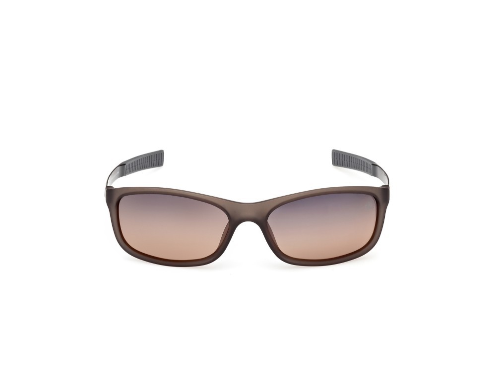 Sunglasses Timberland TB00062-H (20D) color grigio opaco - nero opaco shape rectangle lenses fumo grad.