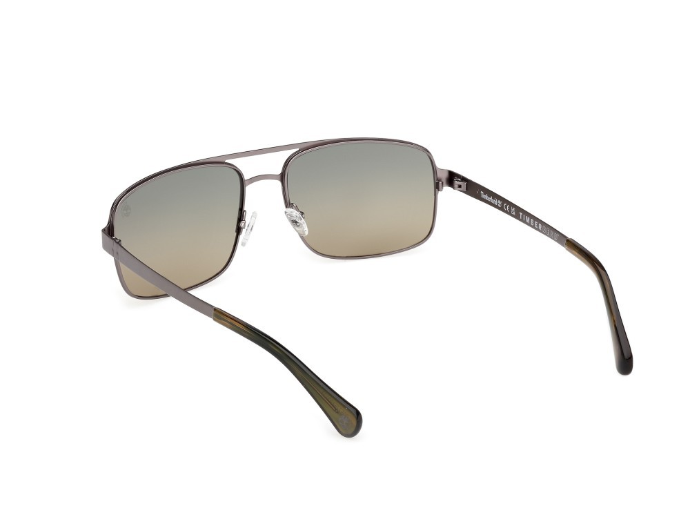 Sunglasses Timberland TB00065 (09R) color antracite opaco shape navigator lenses verde  polar.