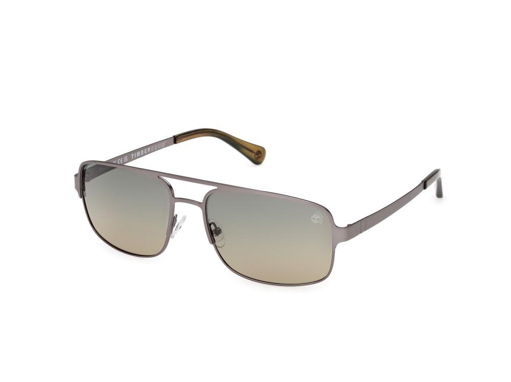 Sunglasses Timberland TB00065 (09R) color antracite opaco shape navigator lenses verde  polar.