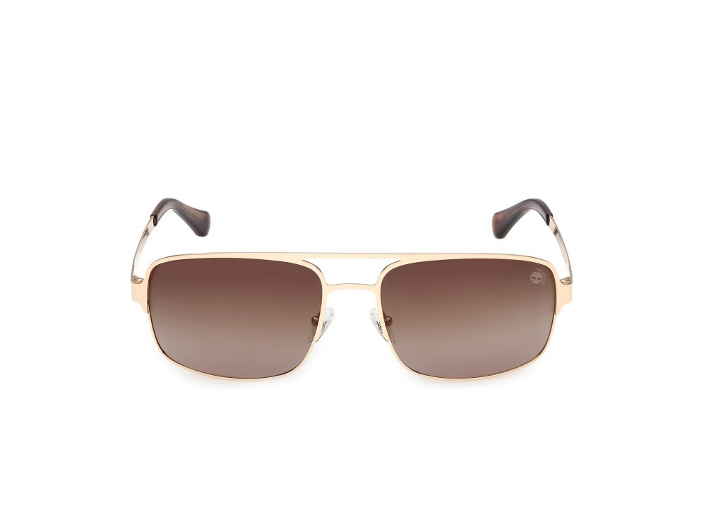 Sunglasses Timberland TB00065 (32H) color oro pallido lucido shape navigator lenses marrone polar.