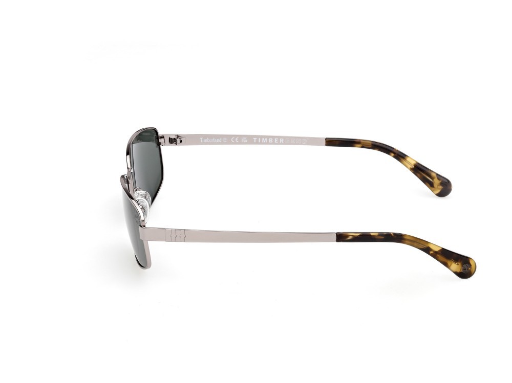 Sunglasses Timberland TB00066 (08R) color antracite lucido shape rectangle lenses verde  polar.