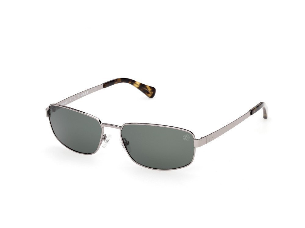 Sunglasses Timberland TB00066 (08R) color antracite lucido shape rectangle lenses verde  polar.