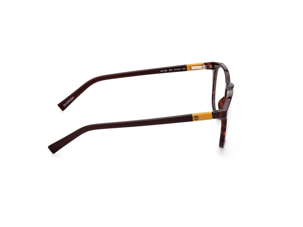 Occhiali da vista Timberland TB1766 (052) + clip-on colore avana scura / marrone scuro opaco forma rotondo 