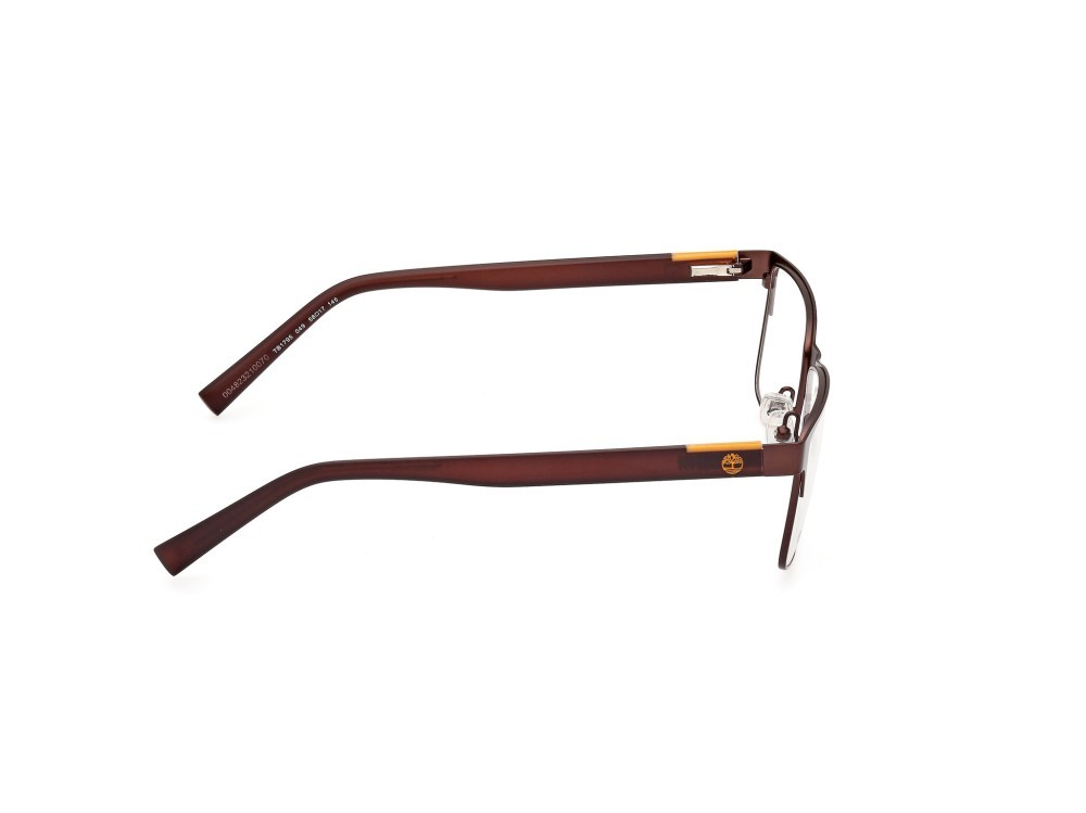 Brillen Timberland TB1795 (049) farbe marrone scuro opaco form rechteckig gläser  presentazione - clear lens