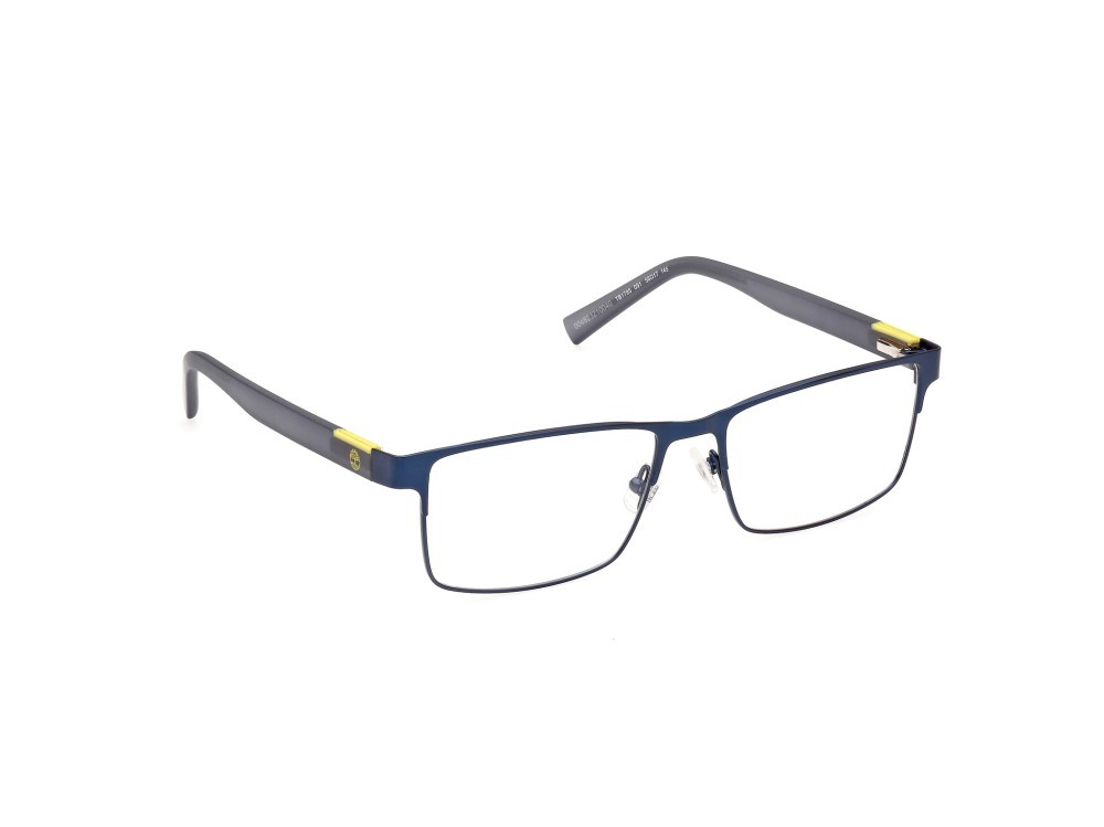Brillen Timberland TB1795 (091) farbe blu opaco form rechteckig gläser  presentazione - clear lens