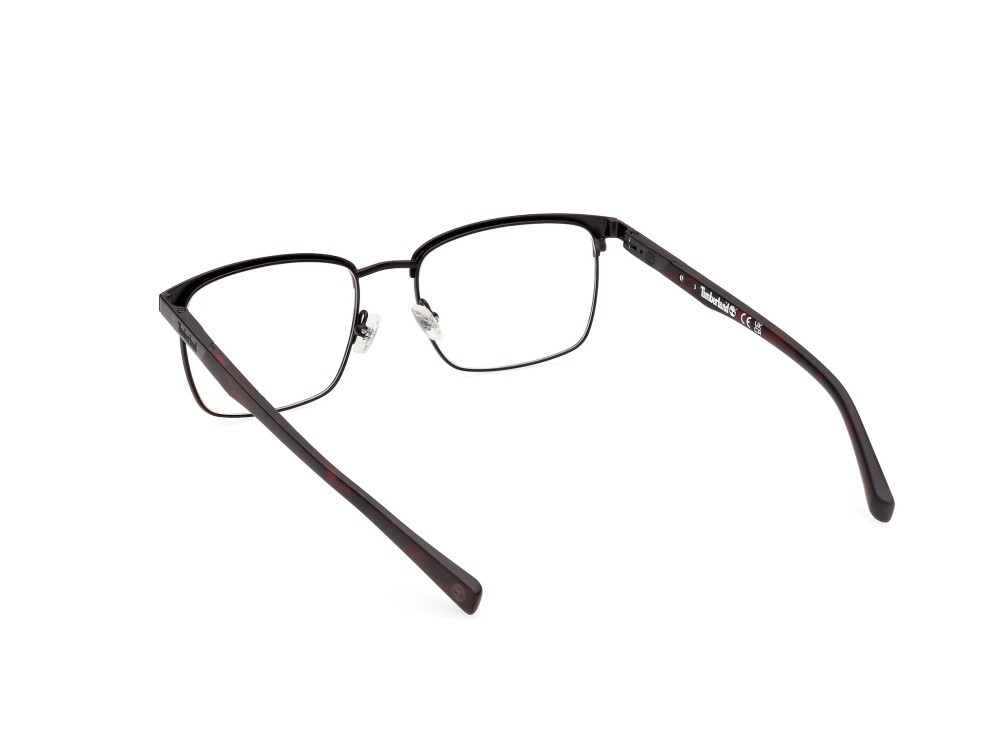 Occhiali da vista Timberland TB1802 (002) colore nero opaco forma quadrato lenti presentazione - clear lens