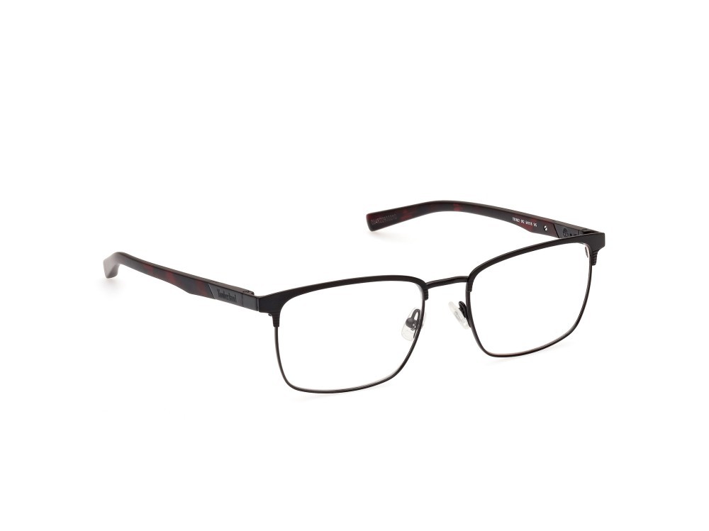 Occhiali da vista Timberland TB1802 (002) colore nero opaco forma quadrato lenti presentazione - clear lens
