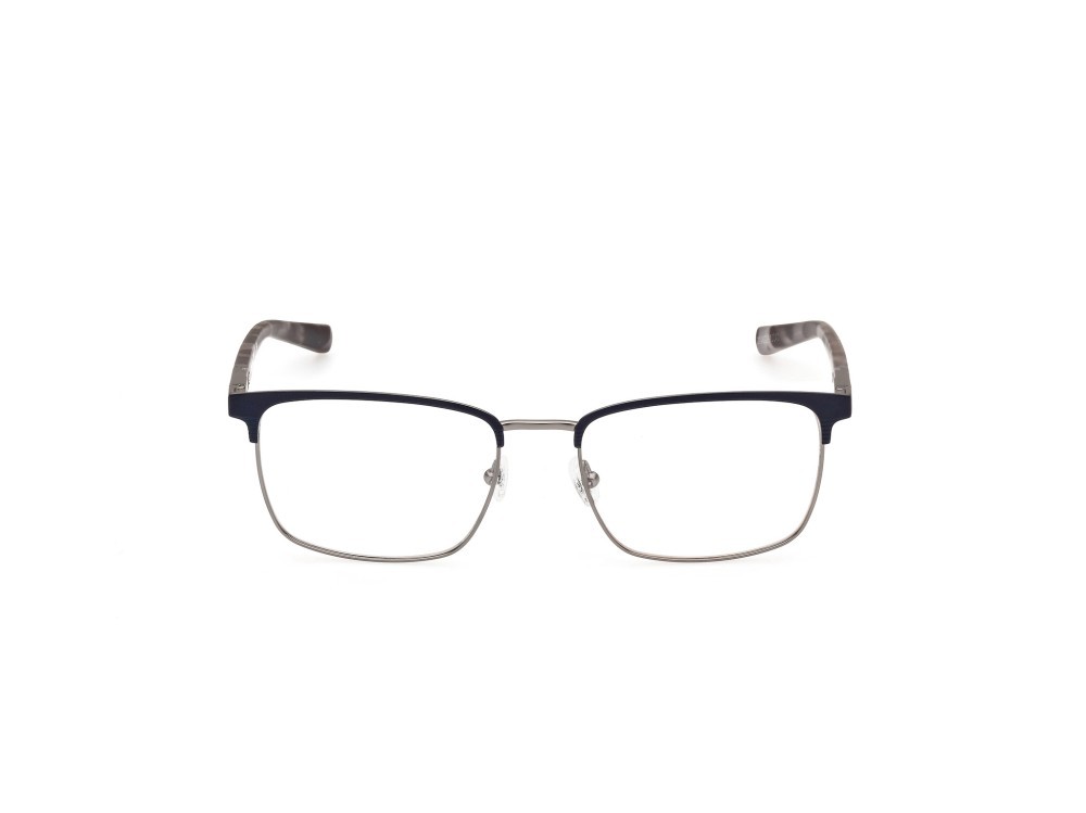 Occhiali da vista Timberland TB1802 (091) colore blu opaco forma quadrato lenti presentazione - clear lens