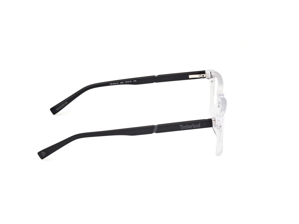 Occhiali da vista Timberland TB1840-H (026) colore cristallo - nero opaco forma rettangolare 