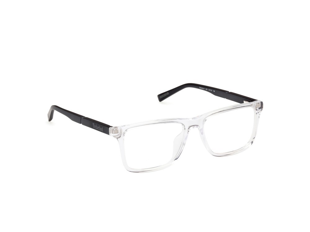 Occhiali da vista Timberland TB1840-H (026) colore cristallo - nero opaco forma rettangolare 