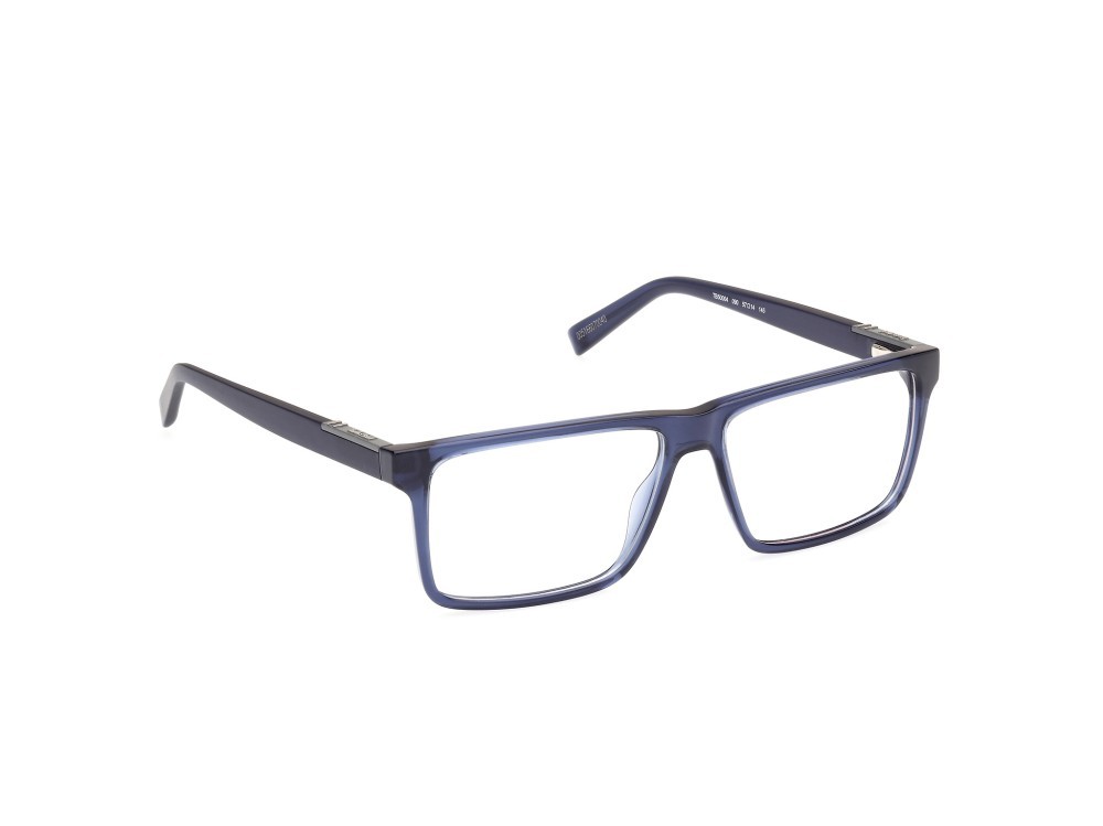 Occhiali da vista Timberland TB50004 (090) colore blu lucido / blu opaco forma rettangolare 