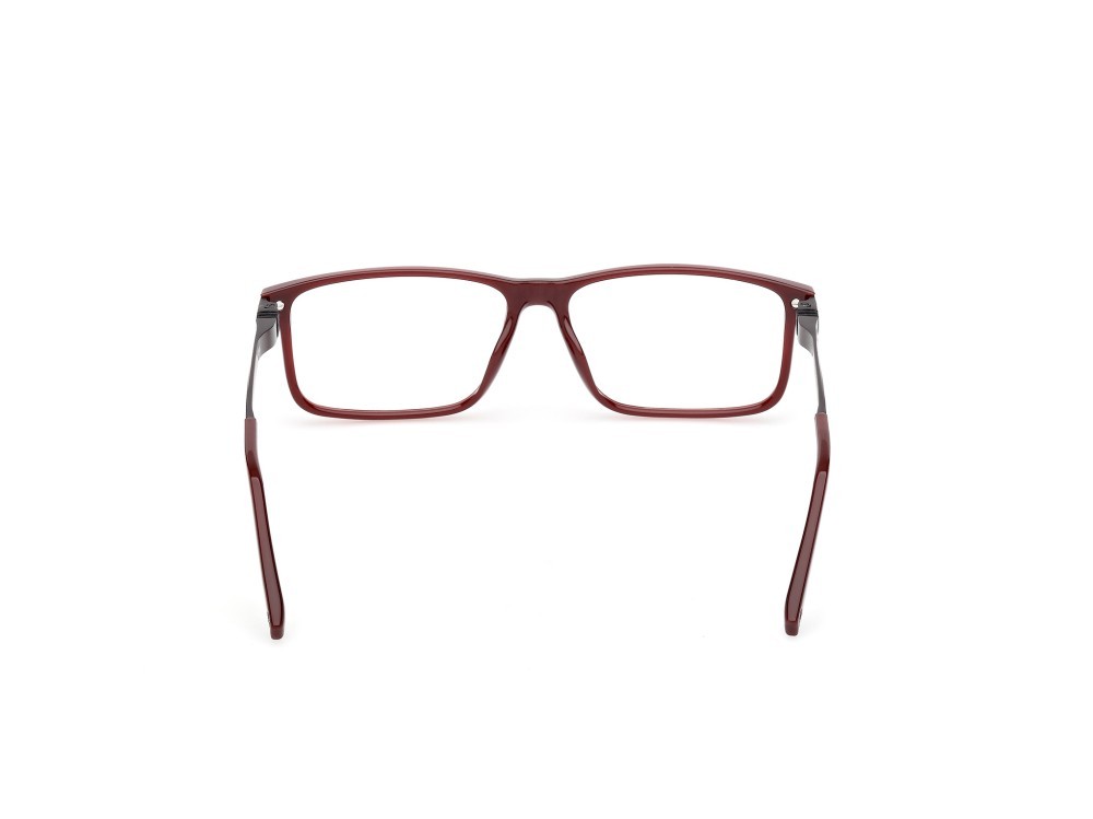 Occhiali da vista Timberland TB50069-H (066) colore rosso scuro lucido - rutenio scuro opaco forma rettangolare 
