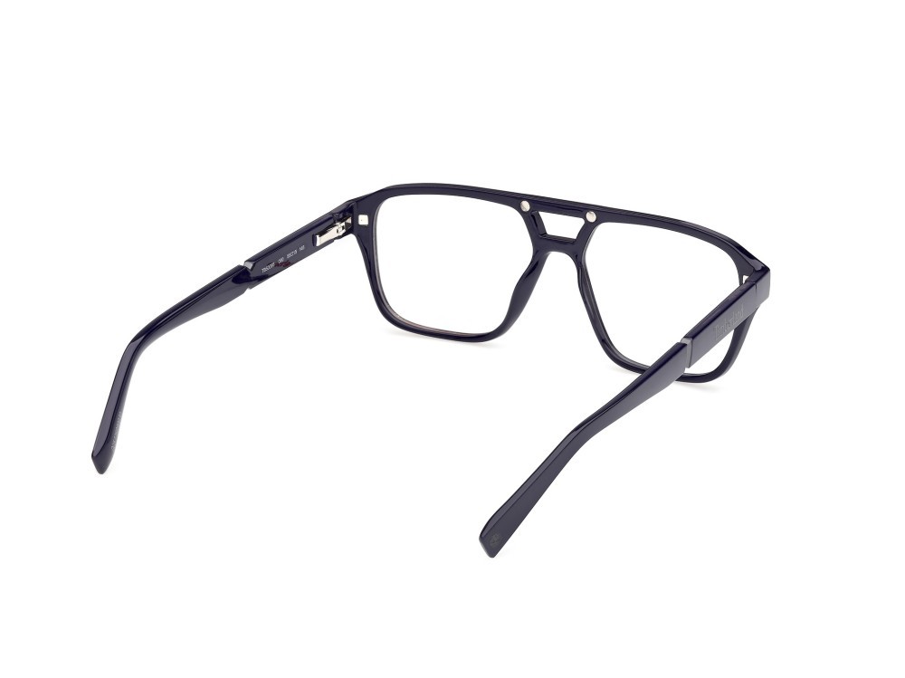 Occhiali da vista Timberland TB50085 (090) + clip-on colore blu lucido forma navigator 