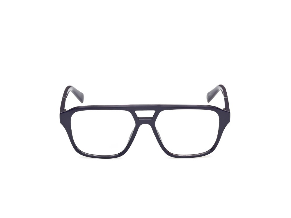 Occhiali da vista Timberland TB50085 (090) + clip-on colore blu lucido forma navigator 