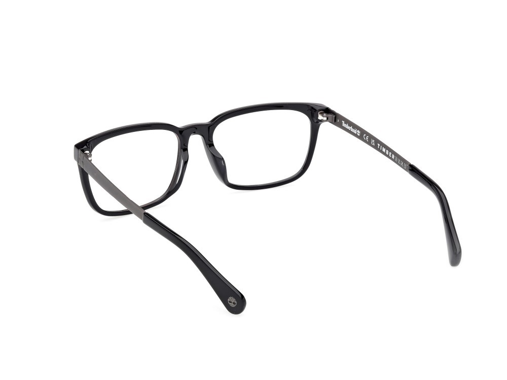 Occhiali da vista Timberland TB50086-H (001) colore nero lucido - antracite opaco forma quadrato 