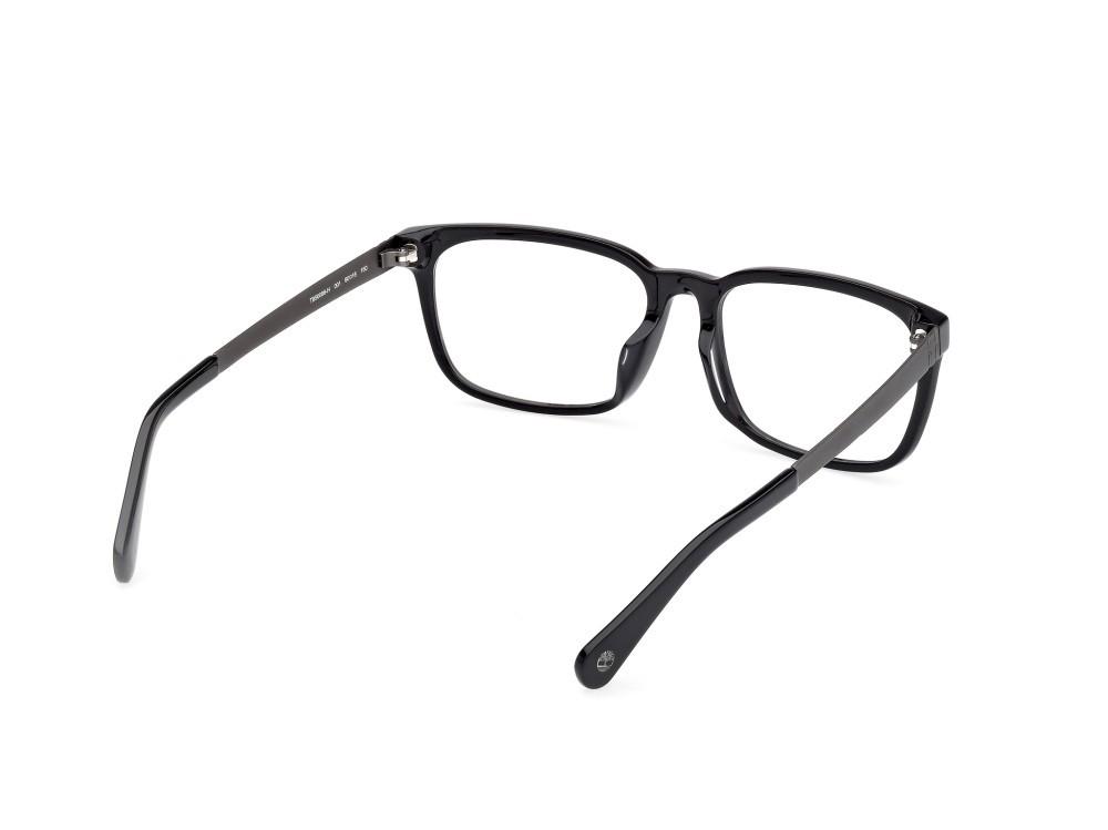 Occhiali da vista Timberland TB50086-H (001) colore nero lucido - antracite opaco forma quadrato 