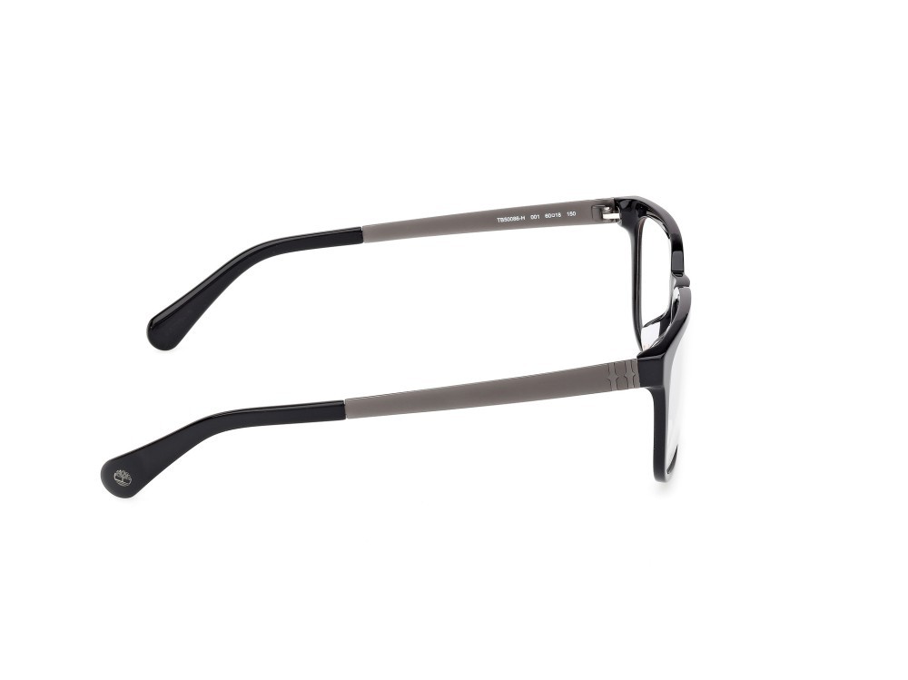 Occhiali da vista Timberland TB50086-H (001) colore nero lucido - antracite opaco forma quadrato 