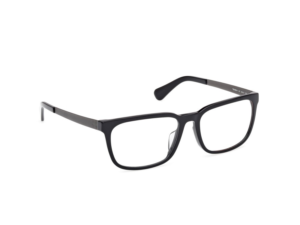 Occhiali da vista Timberland TB50086-H (001) colore nero lucido - antracite opaco forma quadrato 
