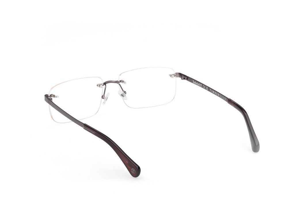 Occhiali da vista Timberland TB50090 (007) colore rutenio scuro opaco forma rettangolare 