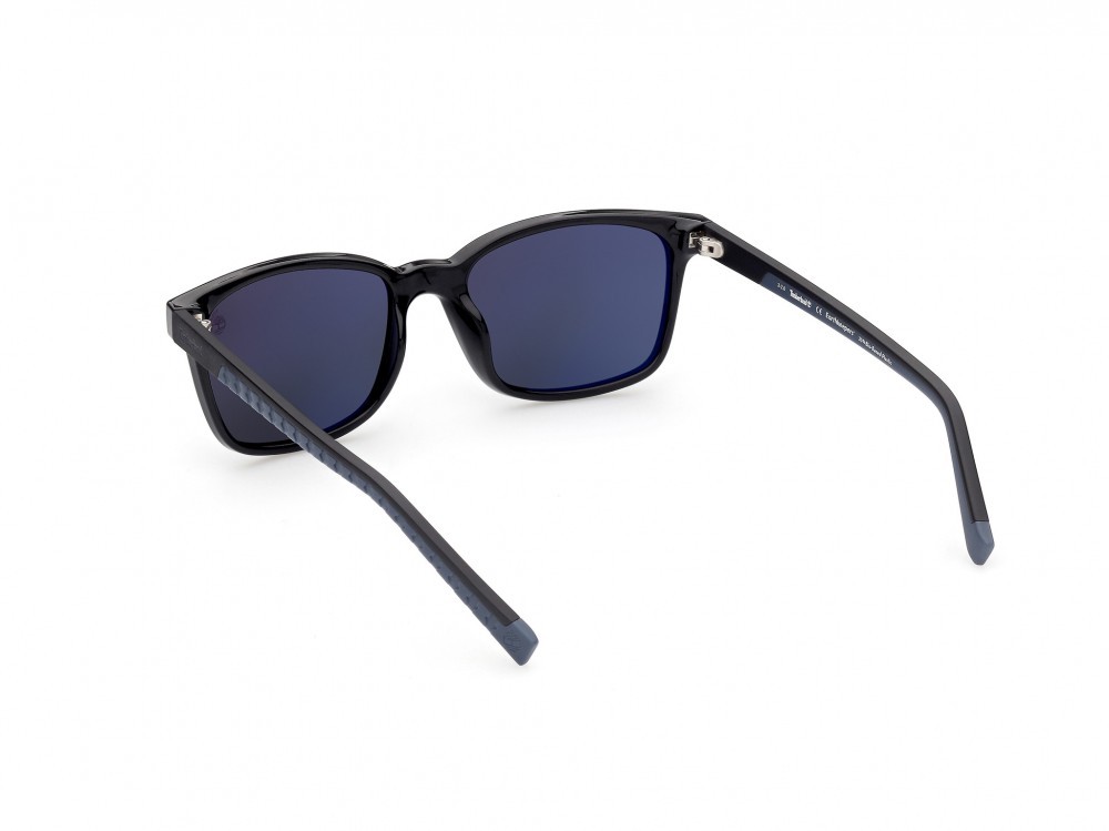 Sonnenbrillen Timberland TB9243 (01D) farbe nero lucido form quadratisch gläser fumo polar.