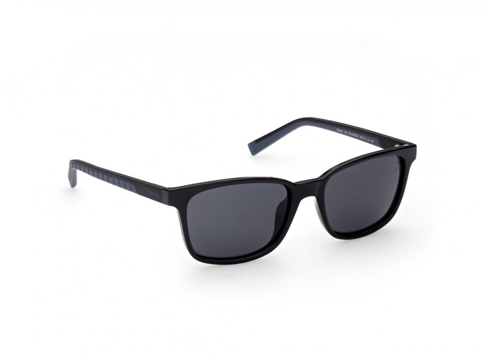 Sonnenbrillen Timberland TB9243 (01D) farbe nero lucido form quadratisch gläser fumo polar.
