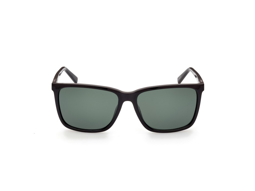Sonnenbrillen Timberland TB9280-H (01R) farbe nero lucido form quadratisch gläser verde polar.