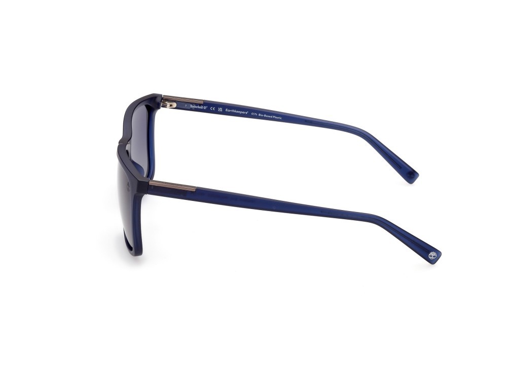 Sonnenbrillen Timberland TB9280-H (91D) farbe blu opaco form quadratisch gläser fumo polar.