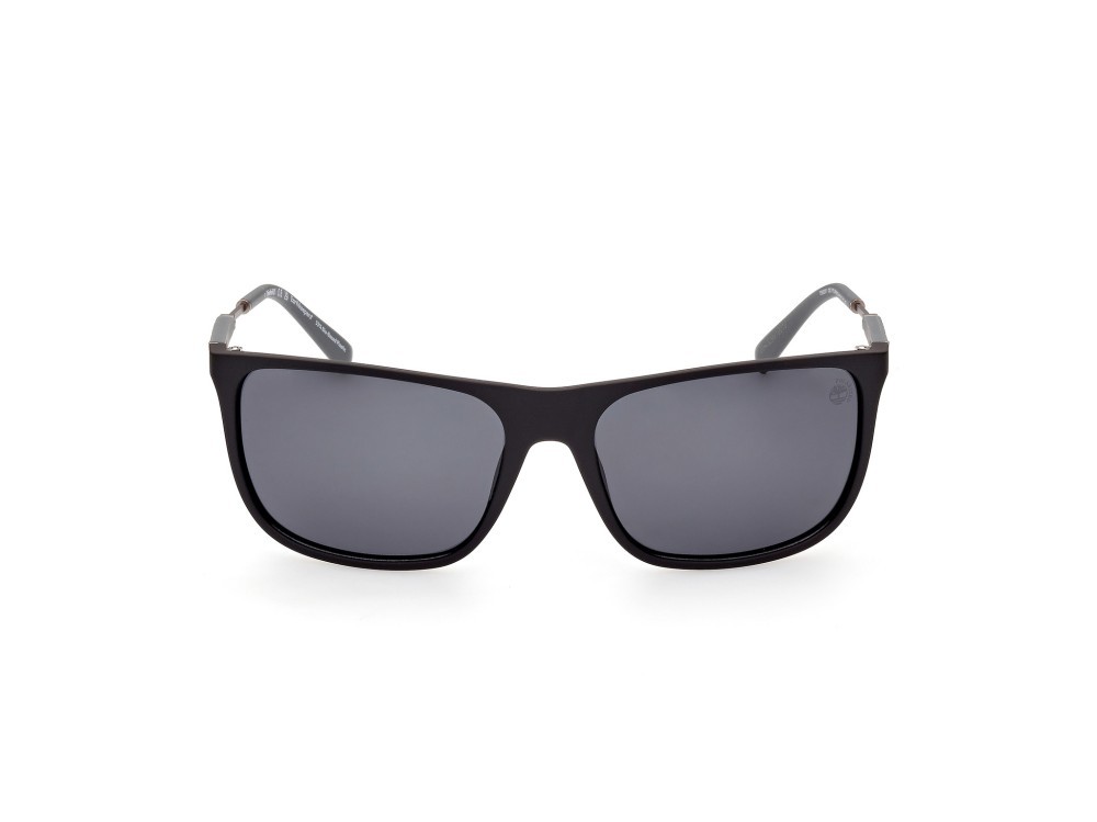 Sonnenbrillen Timberland TB9281 (02D) farbe nero opaco form quadratisch gläser fumo polar.