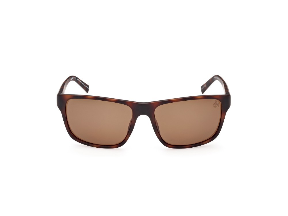 Sonnenbrillen Timberland TB9296 (52H) farbe avana scura form rechteckig gläser marrone polar.