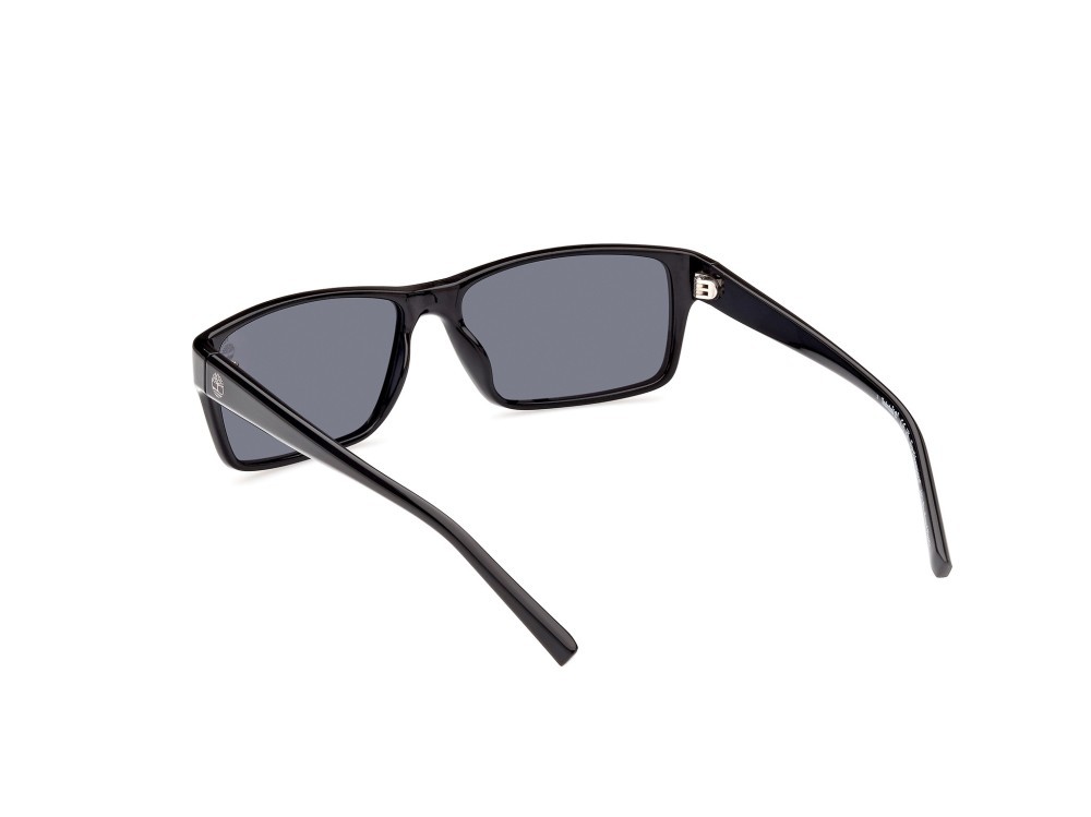 Sonnenbrillen Timberland TB9297 (01D) farbe nero lucido form rechteckig gläser fumo polar.