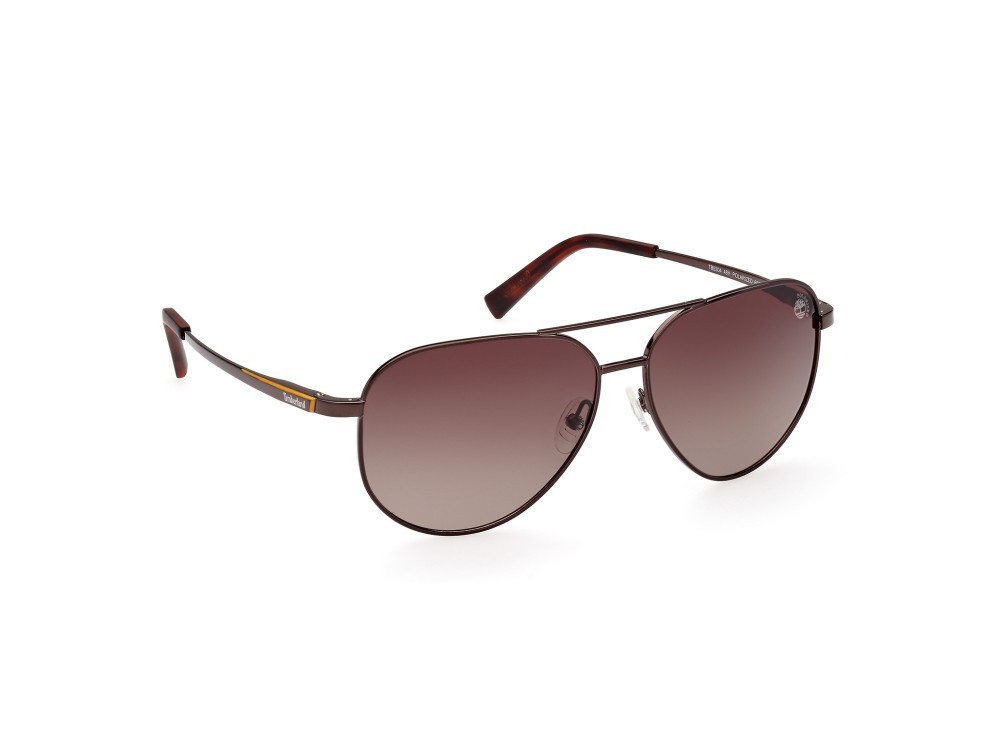 Sonnenbrillen Timberland TB9304 (48H) farbe marrone scuro lucido form navigator gläser marrone polar.